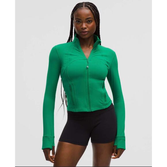 Lululemon raceway green cropped define jacket - size 4 - Picture 1 of 5